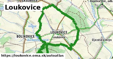 ikona Mapa autoatlas v loukovice