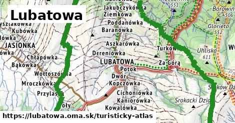 ikona Turistická mapa turisticky-atlas v lubatowa