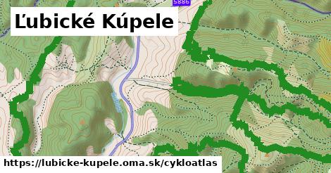 ikona Ľubické Kúpele: 9,8 km trás cykloatlas v lubicke-kupele