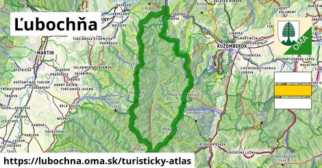 ikona Ľubochňa: 66 km trás turisticky-atlas v lubochna