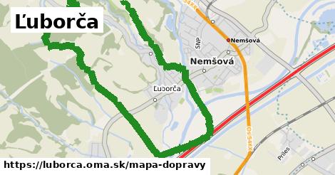 ikona Ľuborča: 320 m trás mapa-dopravy v luborca