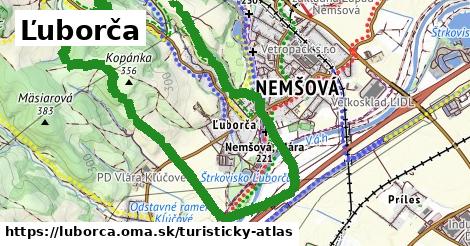 ikona Ľuborča: 10,0 km trás turisticky-atlas v luborca