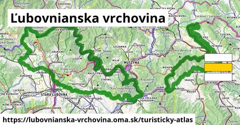 ikona Turistická mapa turisticky-atlas v lubovnianska-vrchovina