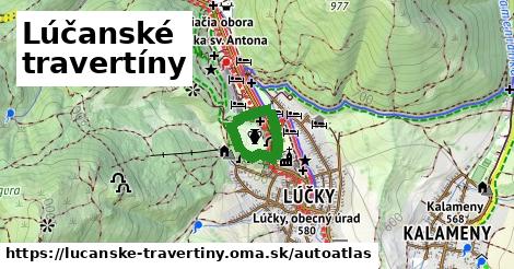 ulice v Lúčanské travertíny