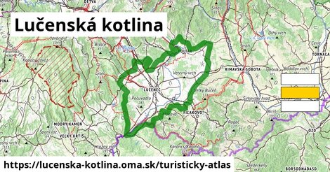 ikona Turistická mapa turisticky-atlas v lucenska-kotlina