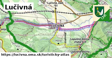 ikona Turistická mapa turisticky-atlas v lucivna