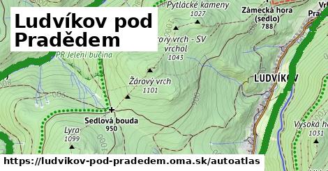 ikona Mapa autoatlas v ludvikov-pod-pradedem