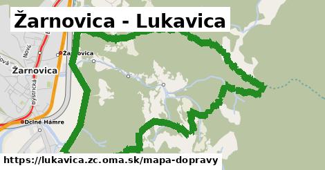 ikona Žarnovica - Lukavica: 0 m trás mapa-dopravy v lukavica.zc