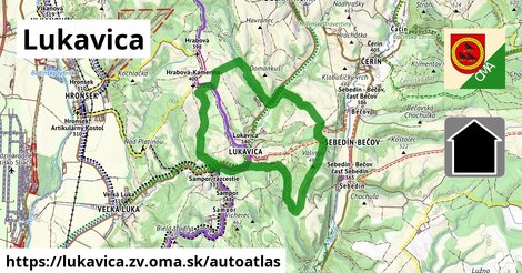 ikona Mapa autoatlas v lukavica.zv