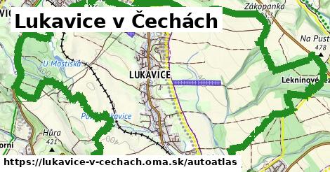 ikona Mapa autoatlas v lukavice-v-cechach