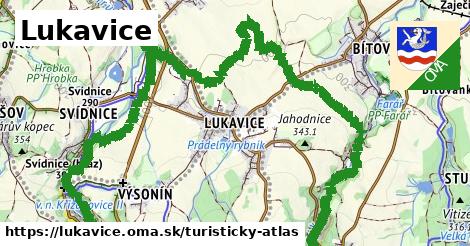 ikona Turistická mapa turisticky-atlas v lukavice