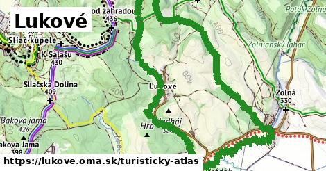 ikona Lukové: 0 m trás turisticky-atlas v lukove