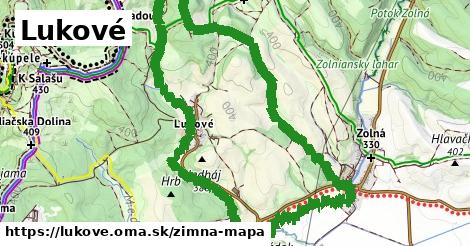 ikona Lukové: 0 m trás zimna-mapa v lukove