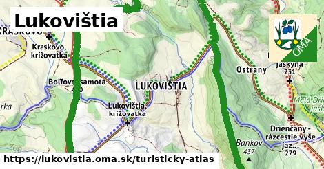 ikona Lukovištia: 8,8 km trás turisticky-atlas v lukovistia