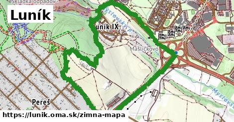 ikona Luník: 0 m trás zimna-mapa v lunik