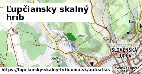 ikona Mapa autoatlas v lupciansky-skalny-hrib