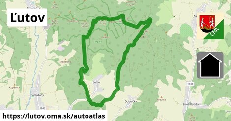 ikona Mapa autoatlas v lutov