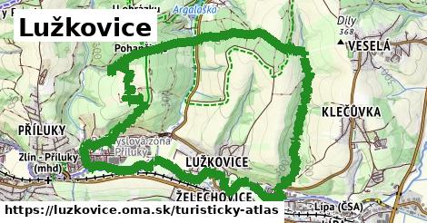 ikona Turistická mapa turisticky-atlas v luzkovice