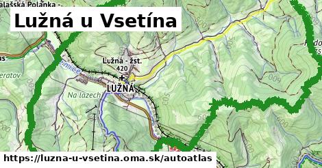 ikona Mapa autoatlas v luzna-u-vsetina