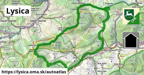 ikona Mapa autoatlas v lysica