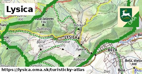 ikona Turistická mapa turisticky-atlas v lysica