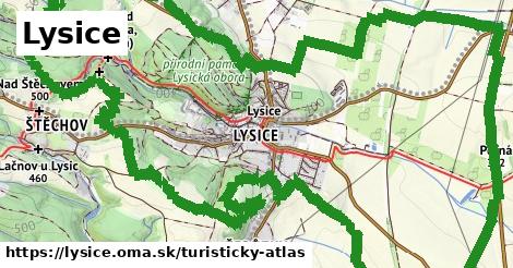 ikona Turistická mapa turisticky-atlas v lysice