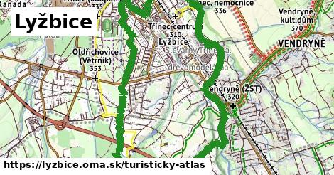 ikona Turistická mapa turisticky-atlas v lyzbice