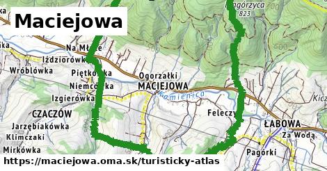 ikona Turistická mapa turisticky-atlas v maciejowa