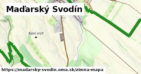 ikona Maďarský Svodín: 0 m trás zimna-mapa v madarsky-svodin