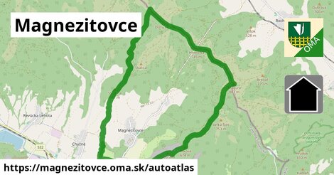 ikona Mapa autoatlas v magnezitovce