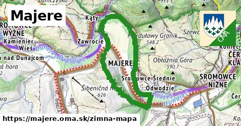 ikona Zimná mapa zimna-mapa v majere