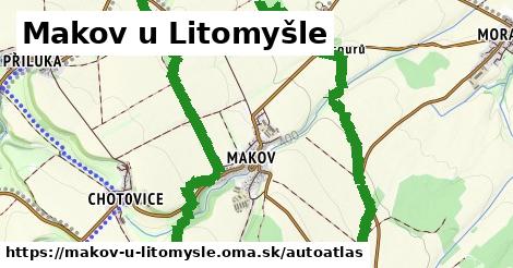 ikona Mapa autoatlas v makov-u-litomysle