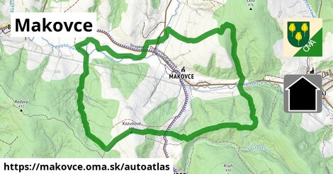 ikona Mapa autoatlas v makovce