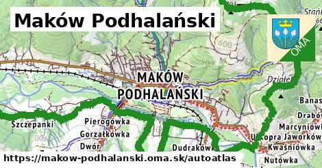 ikona Mapa autoatlas v makow-podhalanski