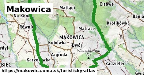 ikona Turistická mapa turisticky-atlas v makowica