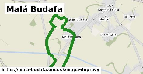 ikona Malá Budafa: 0 m trás mapa-dopravy v mala-budafa