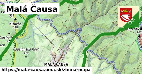 ikona Malá Čausa: 1,51 km trás zimna-mapa v mala-causa