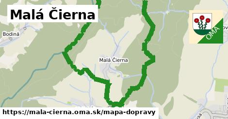 ikona Mapa dopravy mapa-dopravy v mala-cierna