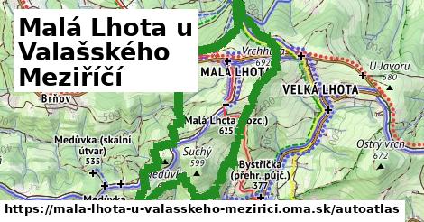 ikona Mapa autoatlas v mala-lhota-u-valasskeho-mezirici