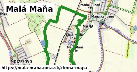 ikona Malá Maňa: 0 m trás zimna-mapa v mala-mana