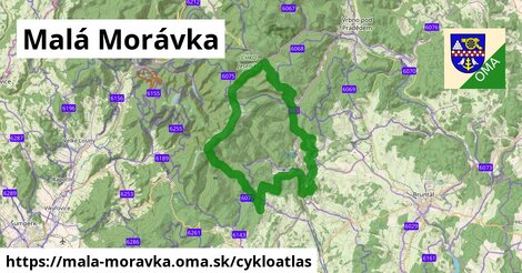 ikona Cyklo cykloatlas v mala-moravka