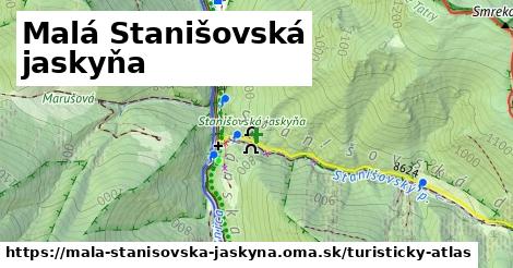 ikona Malá Stanišovská jaskyňa: 0 m trás turisticky-atlas v mala-stanisovska-jaskyna