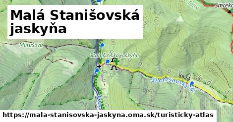 ikona Malá Stanišovská jaskyňa: 0 m trás turisticky-atlas v mala-stanisovska-jaskyna