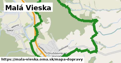 ikona Malá Vieska: 17 km trás mapa-dopravy v mala-vieska