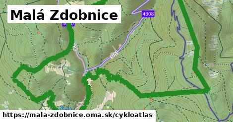 ikona Malá Zdobnice: 12,7 km trás cykloatlas v mala-zdobnice