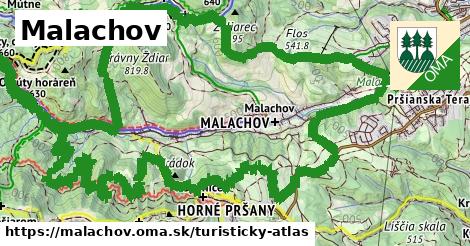 ikona Malachov: 13,2 km trás turisticky-atlas v malachov
