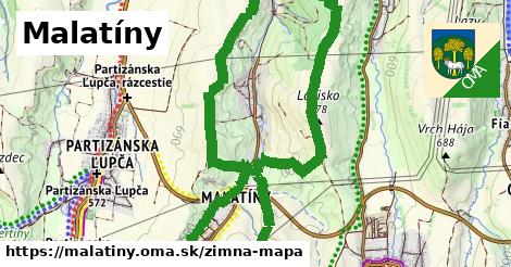 ikona Zimná mapa zimna-mapa v malatiny