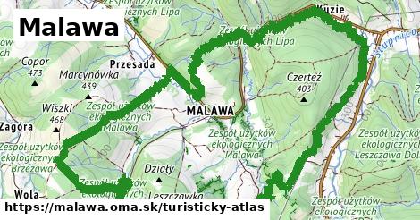 ikona Turistická mapa turisticky-atlas v malawa