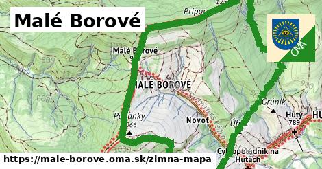 ikona Zimná mapa zimna-mapa v male-borove