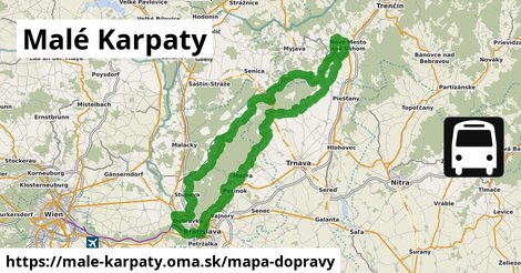 ikona Malé Karpaty: 1 038 km trás mapa-dopravy v male-karpaty